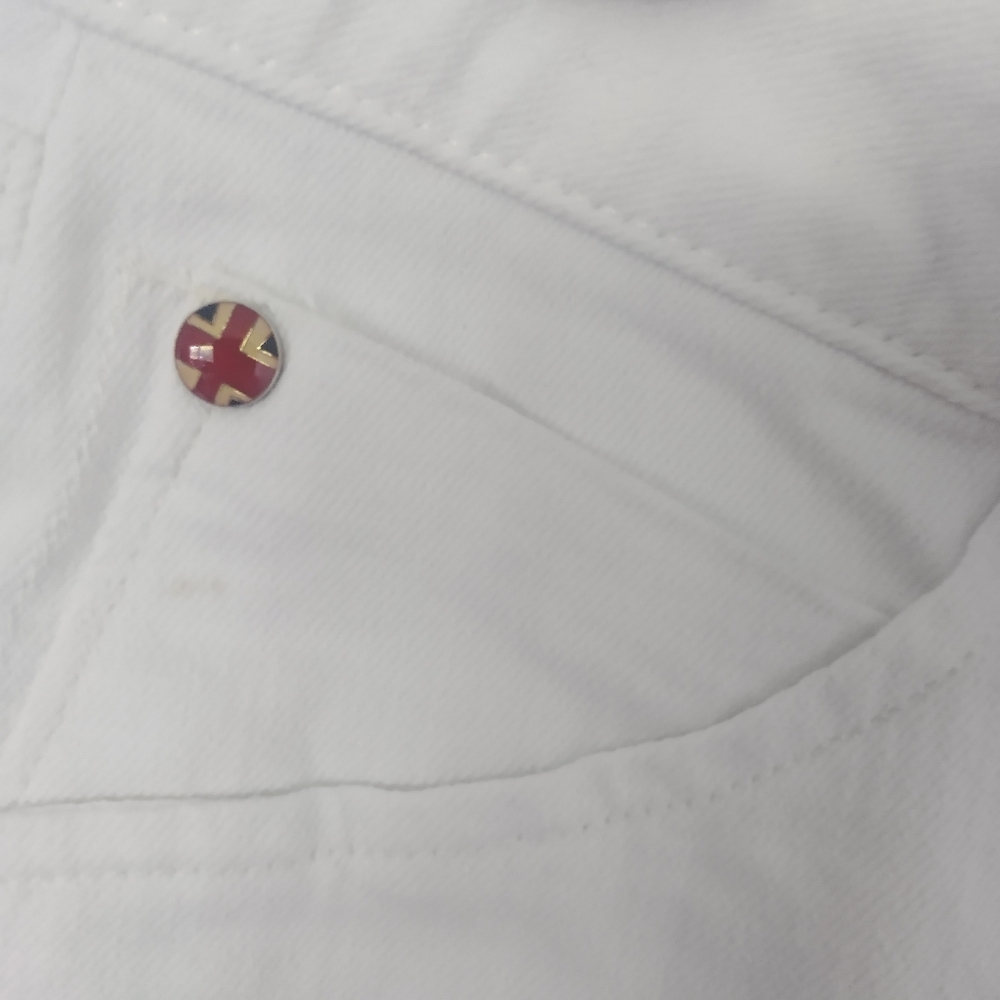 HUDSON Bacara Crop Cuffed Jean White size 31 - Picture 7 of 7